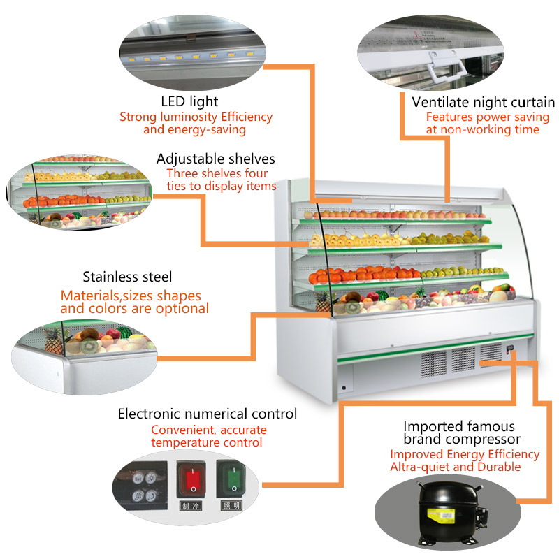 Detailed Desription of Supermarket Open Refrigerated Merchandisers