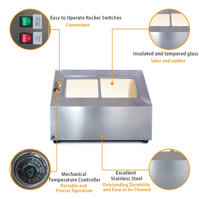 Detailed Description of Countertop Hot Food Display Cases