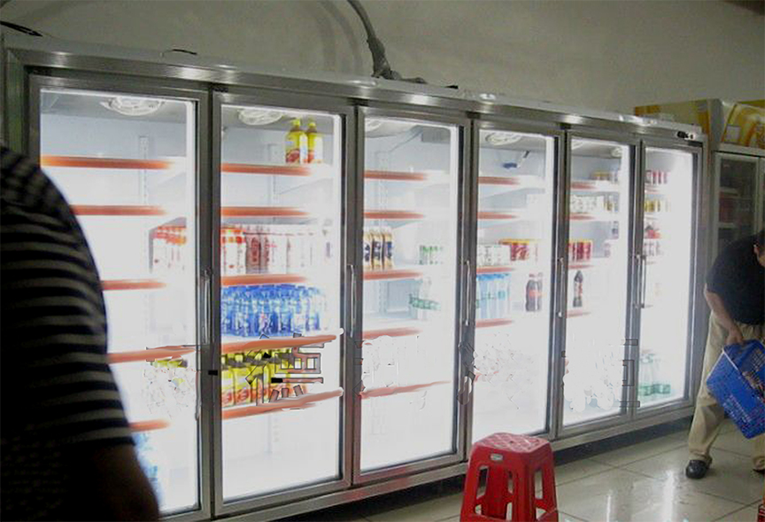 信宜家超市六门饮料冷藏展示柜