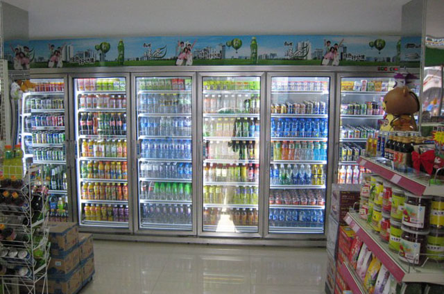 天津乐都超市八门饮料展示柜