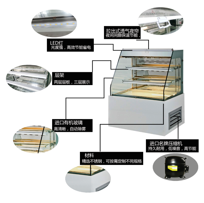 立式三文治展示柜