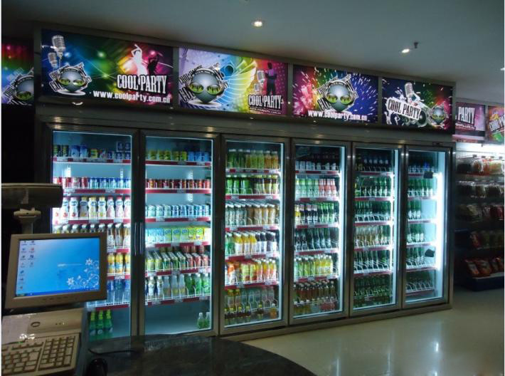 佳惠生活超市六门饮料展示柜