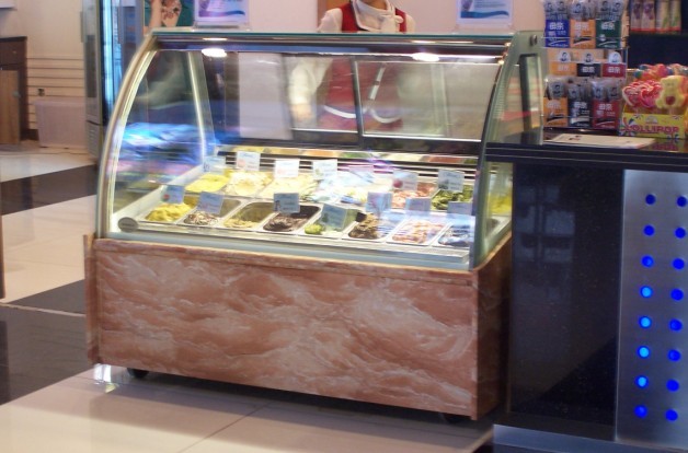 圆桶冰淇淋展示柜