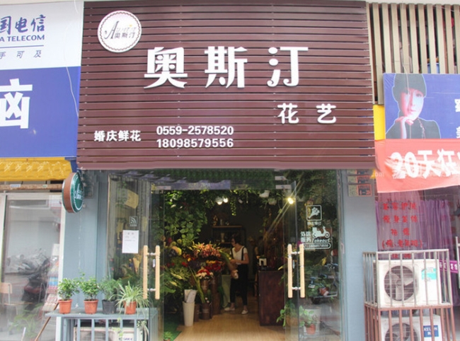 滁州【奥斯汀花店】购置鲜花风幕柜