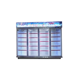 BYT 4-section Vertical Glass Door Display Cooler