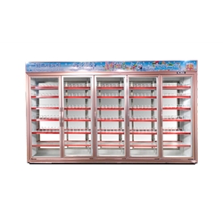 BQH- 5 Sections Double-sided Display Supermarket Merchandising Cooler