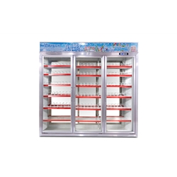 BQH- 3 Sections Double-sided Display Supermarket Merchandising Cooler