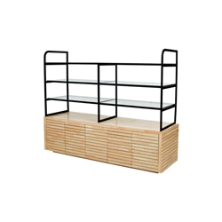 R5 Bread Open Dsiplay Stand with Iron Shelves 