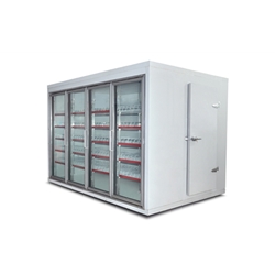 Commercial Merchandising Cooler with Cold Storage Space