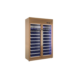 PHJ-DF-250 2 Sections Wine Display Cooler