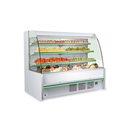 Supermarket Curved Opened Air Refrigerated Merchandiser