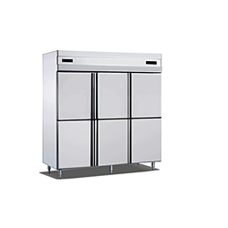 厨房六门立式不锈钢门冷柜